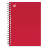 Premium One-subject Notebook, Medium-college Rule, Red Cover, 7 X 4.38, 80 Sheets