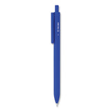 Ballpoint Retractable Pen, Medium Point, 1 Mm, Blue Ink, Blue Barrel, Dozen