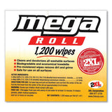2XL Gym Wipes Mega Roll Refill, 8 X 8, White, 1200-roll, 2 Rolls-carton freeshipping - TVN Wholesale 