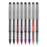 uni-ball® Vision Needle Roller Ball Pen, Stick, Fine 0.7 Mm, Assorted Ink Colors, Silver Barrel, 8-pack freeshipping - TVN Wholesale 