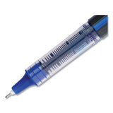 uni-ball® Vision Roller Ball Pen, Stick, Micro 0.5 Mm, Blue Ink, Black-blue Barrel, 12-pack freeshipping - TVN Wholesale 