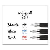 uni-ball® Signo 207 Gel Pen, Retractable, Bold 1 Mm, Black Ink, Translucent Black Barrel, Dozen freeshipping - TVN Wholesale 