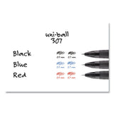 uni-ball® 307 Gel Pen, Retractable, Medium 0.7 Mm, Black Ink, Black Barrel, Dozen freeshipping - TVN Wholesale 
