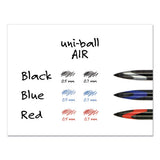 uni-ball® Air Porous Roller Ball Pen, Stick, Medium 0.7 Mm, Blue Ink, Black Barrel, Dozen freeshipping - TVN Wholesale 