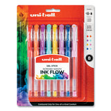 uni-ball® Gel Pen, Stick, Micro 0.38 Mm, Assorted Ink Colors, Clear Barrel, 8-pack freeshipping - TVN Wholesale 