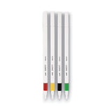 uni-ball® Emott Porous Point Pen, Stick, Fine 0.4 Mm, Assorted Ink Colors, White Barrel, 5-pack freeshipping - TVN Wholesale 