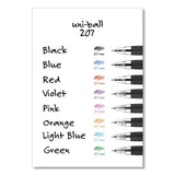 uni-ball® Signo 207 Gel Pen, Retractable, Medium 0.7 Mm, Red Ink, Smoke-black-red Barrel, Dozen freeshipping - TVN Wholesale 