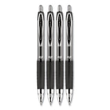 uni-ball® Signo 207 Gel Pen, Retractable, Medium 0.7 Mm, Black Ink, Translucent Black Barrel, 4-pack freeshipping - TVN Wholesale 