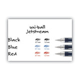 uni-ball® Jetstream Ballpoint Pen, Stick, Fine 0.7 Mm, Black Ink, Black Barrel freeshipping - TVN Wholesale 