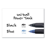 uni-ball® Power Tank Rt Ballpoint Pen, Retractable, Bold 1 Mm, Black Ink, Smoke-black Barrel, Dozen freeshipping - TVN Wholesale 