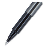 uni-ball® Deluxe Roller Ball Pen, Stick, Micro 0.5 Mm, Black Ink, Metallic Gray Barrel, Dozen freeshipping - TVN Wholesale 