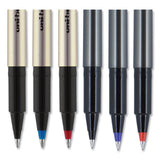 uni-ball® Deluxe Roller Ball Pen, Stick, Micro 0.5 Mm, Black Ink, Metallic Gray Barrel, Dozen freeshipping - TVN Wholesale 