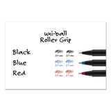 uni-ball® Deluxe Roller Ball Pen, Stick, Micro 0.5 Mm, Black Ink, Metallic Gray Barrel, Dozen freeshipping - TVN Wholesale 