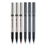 uni-ball® Deluxe Roller Ball Pen, Stick, Micro 0.5 Mm, Black Ink, Metallic Gray Barrel, Dozen freeshipping - TVN Wholesale 