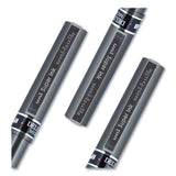 uni-ball® Deluxe Roller Ball Pen, Stick, Micro 0.5 Mm, Black Ink, Metallic Gray Barrel, Dozen freeshipping - TVN Wholesale 
