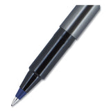 uni-ball® Deluxe Roller Ball Pen, Stick, Micro 0.5 Mm, Blue Ink, Metallic Gray Barrel, Dozen freeshipping - TVN Wholesale 