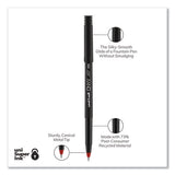 uni-ball® Onyx Roller Ball Pen, Stick, Micro 0.5 Mm, Red Ink, Black Matte Barrel, Dozen freeshipping - TVN Wholesale 