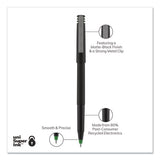 uni-ball® Roller Ball Pen, Stick, Fine 0.7 Mm, Green Ink, Black Matte Barrel, Dozen freeshipping - TVN Wholesale 