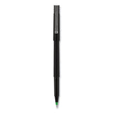 uni-ball® Roller Ball Pen, Stick, Fine 0.7 Mm, Green Ink, Black Matte Barrel, Dozen freeshipping - TVN Wholesale 