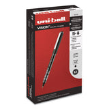 uni-ball® Vision Roller Ball Pen, Stick, Micro 0.5 Mm, Black Ink, Black-gray Barrel, Dozen freeshipping - TVN Wholesale 