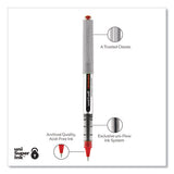 uni-ball® Vision Roller Ball Pen, Stick, Fine 0.7 Mm, Red Ink, Gray-red Barrel, Dozen freeshipping - TVN Wholesale 