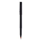 uni-ball® Roller Ball Pen, Stick, Micro 0.5 Mm, Red Ink, Black Matte Barrel, Dozen freeshipping - TVN Wholesale 