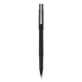 uni-ball® Roller Ball Pen, Stick, Micro 0.5 Mm, Red Ink, Black Matte Barrel, Dozen freeshipping - TVN Wholesale 