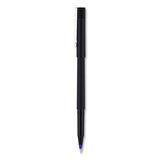 uni-ball® Roller Ball Pen, Stick, Micro 0.5 Mm, Blue Ink, Black Matte Barrel, Dozen freeshipping - TVN Wholesale 