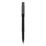 uni-ball® Roller Ball Pen, Stick, Micro 0.5 Mm, Green Ink, Black Matte Barrel, Dozen freeshipping - TVN Wholesale 