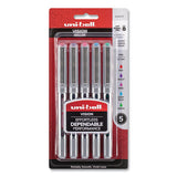 uni-ball® Vision Roller Ball Pen, Stick, Fine 0.7 Mm, Assorted Ink And Barrel Colors, 5-pack freeshipping - TVN Wholesale 