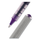 uni-ball® Vision Roller Ball Pen, Stick, Fine 0.7 Mm, Majestic Purple Ink, Gray Barrel, Dozen freeshipping - TVN Wholesale 