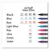uni-ball® Vision Roller Ball Pen, Stick, Fine 0.7 Mm, Evergreen Ink, Gray Barrel, Dozen freeshipping - TVN Wholesale 