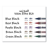 uni-ball® Vision Elite Roller Ball Pen, Stick, Bold 0.8 Mm, Blue-black Ink, White-blue Barrel freeshipping - TVN Wholesale 