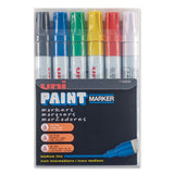uni®-Paint Permanent Marker, Medium Bullet Tip, Assorted Colors, 6-set freeshipping - TVN Wholesale 