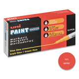 uni®-Paint Permanent Marker, Fine Bullet Tip, Red freeshipping - TVN Wholesale 