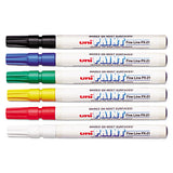 uni®-Paint Permanent Marker, Fine Bullet Tip, Assorted Colors, 6-set freeshipping - TVN Wholesale 