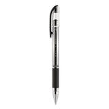 uni-ball® Signo Grip Gel Pen, Stick, Medium 0.7 Mm, Black Ink, Silver-black Barrel, Dozen freeshipping - TVN Wholesale 
