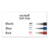 uni-ball® Signo Grip Gel Pen, Stick, Medium 0.7 Mm, Red Ink, Silver-red Barrel, Dozen freeshipping - TVN Wholesale 
