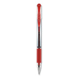 uni-ball® Signo Grip Gel Pen, Stick, Medium 0.7 Mm, Red Ink, Silver-red Barrel, Dozen freeshipping - TVN Wholesale 