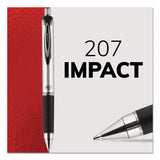 uni-ball® 207 Impact Gel Pen, Retractable, Bold 1 Mm, Black Ink, Black Barrel freeshipping - TVN Wholesale 