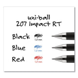 uni-ball® 207 Impact Gel Pen, Retractable, Bold 1 Mm, Blue Ink, Black-blue Barrel freeshipping - TVN Wholesale 