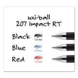 uni-ball® 207 Impact Gel Pen, Retractable, Bold 1 Mm, Red Ink, Black-red Barrel freeshipping - TVN Wholesale 