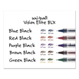 uni-ball® Vision Elite Roller Ball Pen, Stick, Extra-fine 0.5 Mm, Blue-black Ink, Black-blue Barrel freeshipping - TVN Wholesale 