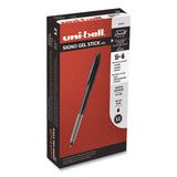 uni-ball® Signo Gel Pen, Stick, Medium 0.7 Mm, Black Ink, Black Barrel, 12-pack freeshipping - TVN Wholesale 