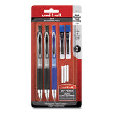 uni-ball® 207 Mechanical Pencil With Lead And Eraser Refills, 0.7 Mm, Hb (#2), Black Lead, Assorted Barrel Colors, 3-set freeshipping - TVN Wholesale 