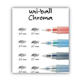 uni-ball® Chroma Mechanical Pencil Woth Leasd And Eraser Refills, 0.7 Mm, Hb (#2), Black Lead, Assorted Barrel Colors, 4-set freeshipping - TVN Wholesale 