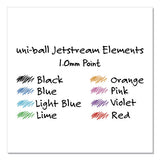 uni-ball® Jetstream Elements Ballpoint Pen, Retractable, Medium 1 Mm, Assorted Ink And Barrel Colors, 12-pack freeshipping - TVN Wholesale 