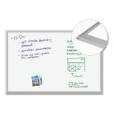 U Brands Magnetic Dry Erase Board With Aluminum Frame, 36 X 24, White Surface, Silver Frame freeshipping - TVN Wholesale 