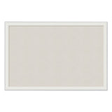 U Brands Linen Bulletin Board With Decor Frame, 30 X 20, Natural Surface-white Frame freeshipping - TVN Wholesale 