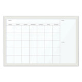 U Brands Magnetic Dry Erase Calendar With Decor Frame, 30 X 20, White Surface And Frame freeshipping - TVN Wholesale 